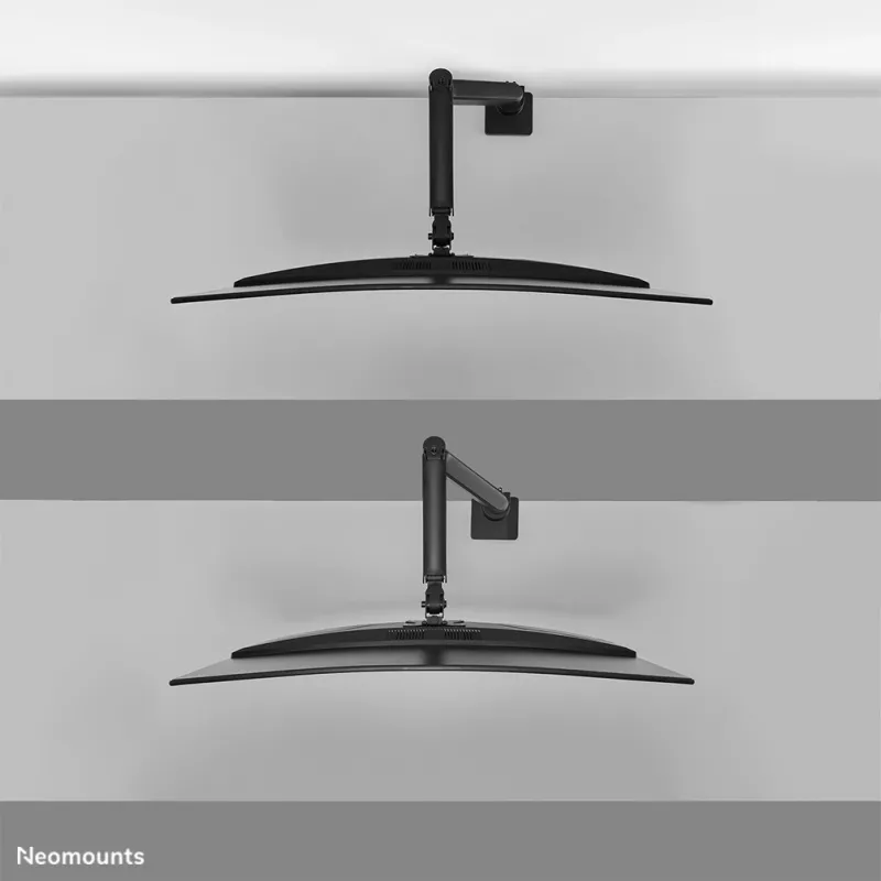 Neomounts DS70PLUS-450BL1 Monitor arm 17-49 inch - gas spring - Topfix - 180°-stop