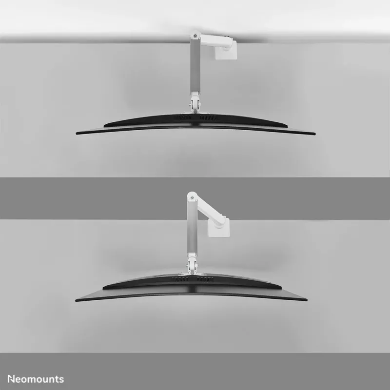 Neomounts DS70PLUS-450WH1 Monitor arm 17-49 inch - gas spring - Topfix - 180°-stop