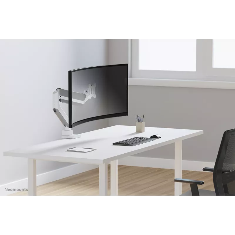 Neomounts DS70PLUS-450WH1 Monitor arm 17-49 inch - gas spring - Topfix - 180°-stop