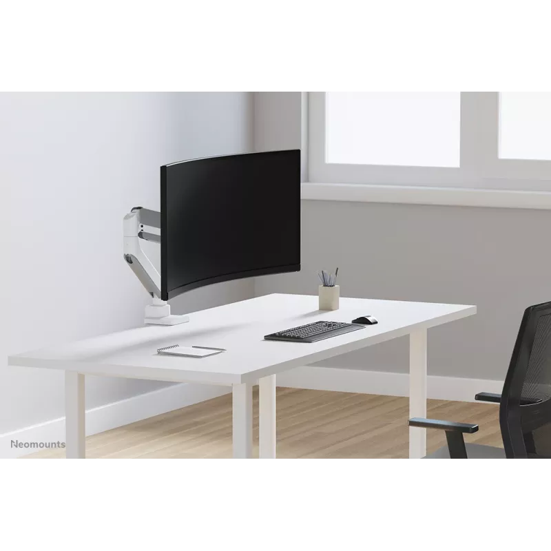 Neomounts DS70PLUS-450WH1 Monitor arm 17-49 inch - gas spring - Topfix - 180°-stop