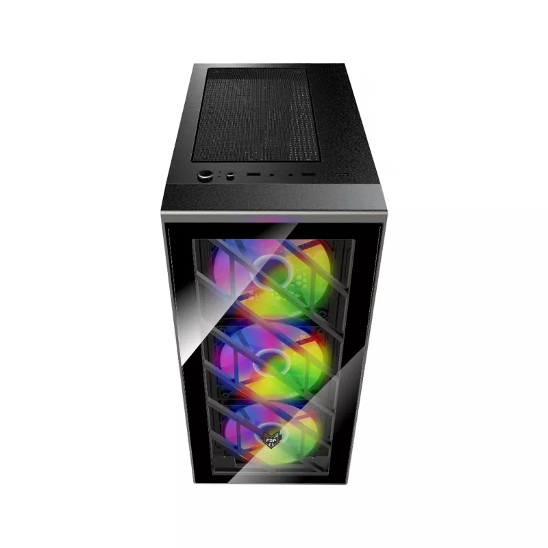 FSP CMT192 Case Midi Tower mITX, mATX, ATX Black Fixed RGB