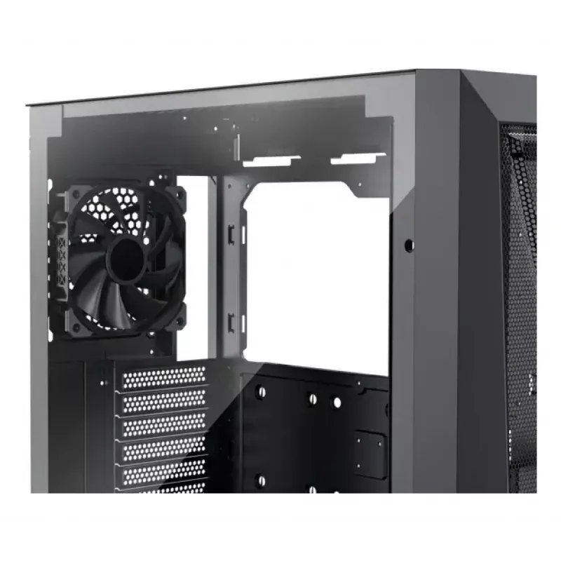 PC Midi Tower case XILENCE XG151 — black, supports ATX/Micro-ATX/Mini-ITX, bottom PSU, 2x 3.5 inch + 4x 2.5 inch bays