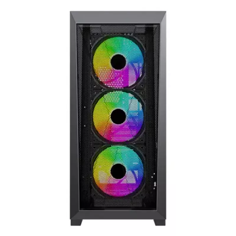PC Midi Tower case XILENCE XG151 — black, supports ATX/Micro-ATX/Mini-ITX, bottom PSU, 2x 3.5 inch + 4x 2.5 inch bays