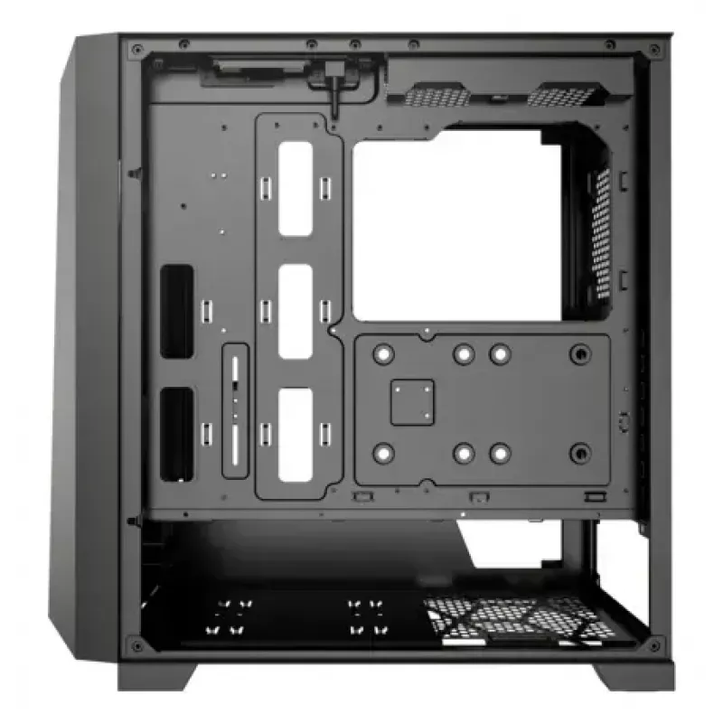 PC Midi Tower case XILENCE XG151 — black, supports ATX/Micro-ATX/Mini-ITX, bottom PSU, 2x 3.5 inch + 4x 2.5 inch bays