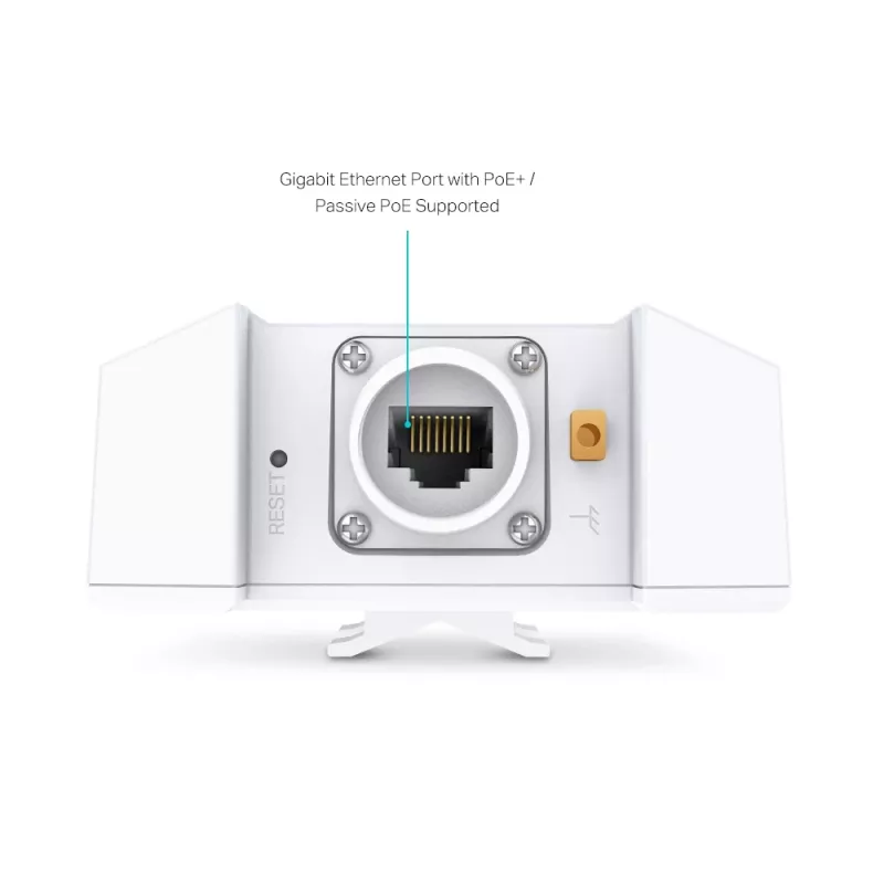 TP-Link Omada AX3000 Indoor/Outdoor WiFi 6 Access Point, 2.4 GHz, 5 GHz, 3000 Mbit/s, WPA, WPA-Enterprise, WPA2, WPA2-Enterprise, WPA3, WPA3-Enterprise, 10,100,1000 Mbit/s