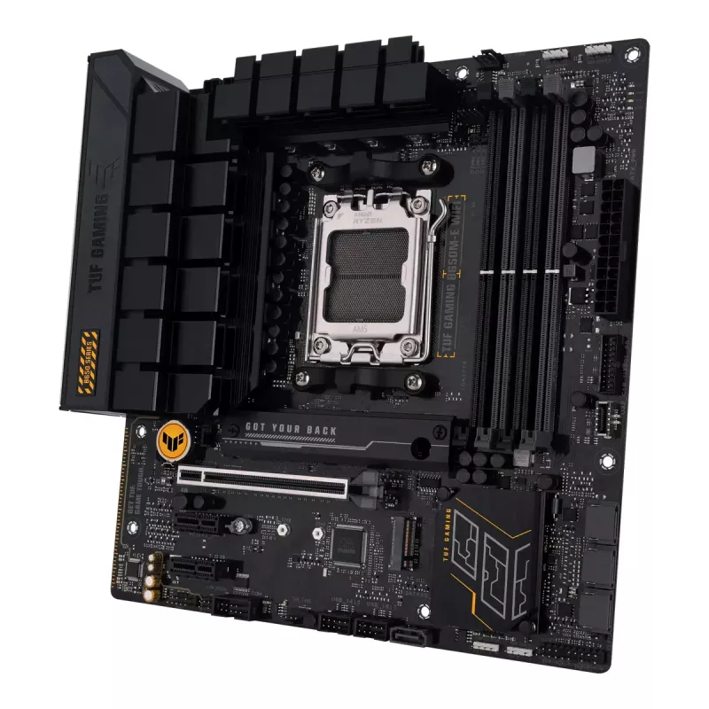 Motherboard ASUS TUF GAMING B650M‑E WIFI, AMD B650, Socket AM5, micro ATX, DDR5, 4x DIMM, 128GB, Wi‑Fi 6, Bluetooth 5.2