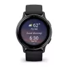 Smartwatch GARMIN Vivoactive 5 Black — 42 mm case, AMOLED 1.2 inch, GPS/GLONASS/Galileo, 5 ATM, optical HR, SpO2, 11-day battery