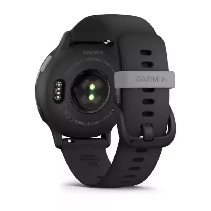 Smartwatch GARMIN Vivoactive 5 Black — 42 mm case, AMOLED 1.2 inch, GPS/GLONASS/Galileo, 5 ATM, optical HR, SpO2, 11-day battery