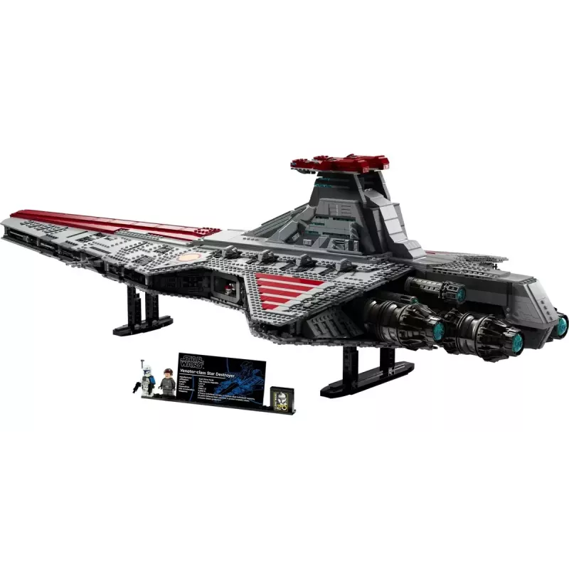 LEGO Star Wars Republic Venator Class Attack Cruiser 75367 — construction set, 5,374 pcs, 320×1,090×540 mm, 2 minifigures, age 18+