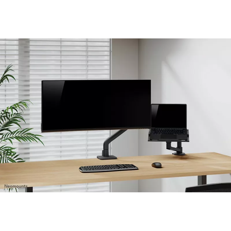 Neomounts DS70S-950BL1 Monitor arm 17-49 inch - gas spring - Topfix - 180°-stop