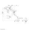 Neomounts DS70S-950BL1 Monitor arm 17-49 inch - gas spring - Topfix - 180°-stop