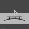Neomounts DS75S-950WH2 Monitor arm 17-32 inch - gas spring - Topfix - 180°-stop