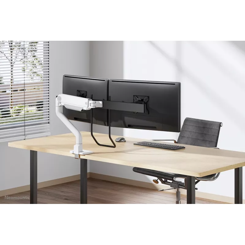Neomounts DS75S-950WH2 Monitor arm 17-32 inch - gas spring - Topfix - 180°-stop