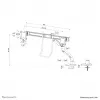 Neomounts DS75S-950WH2 Monitor arm 17-32 inch - gas spring - Topfix - 180°-stop