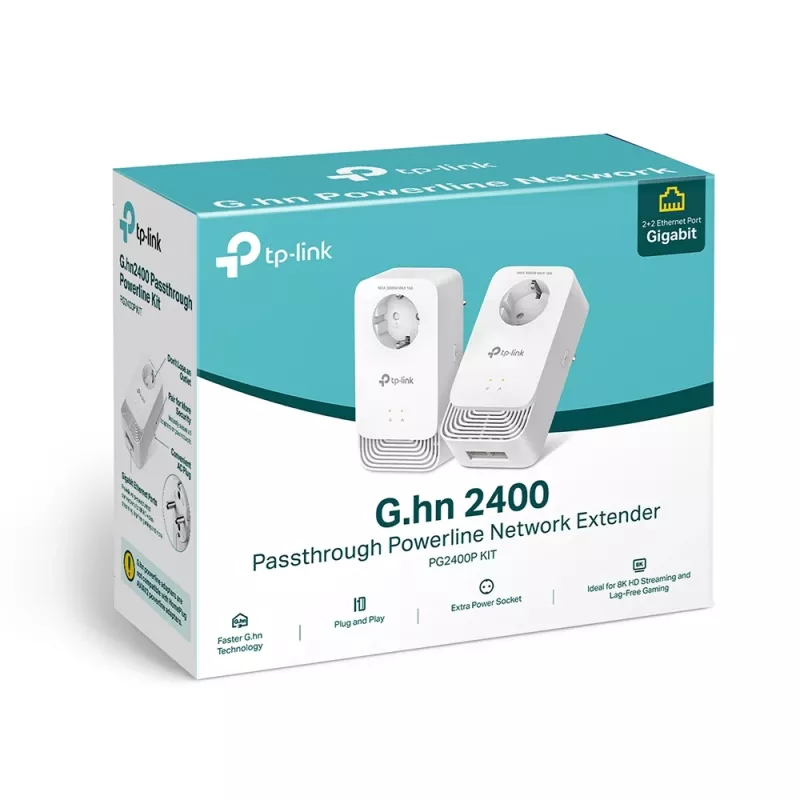TP-Link PG2400P KIT PowerLine network adapter 1428 Mbit/s Ethernet LAN White 2 pc(s)
