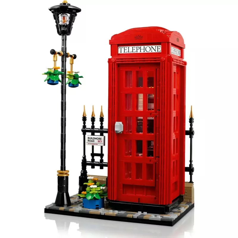 Construction toy LEGO Red London Telephone Box 21347 – modular collectible set, 1460 pieces, 18+