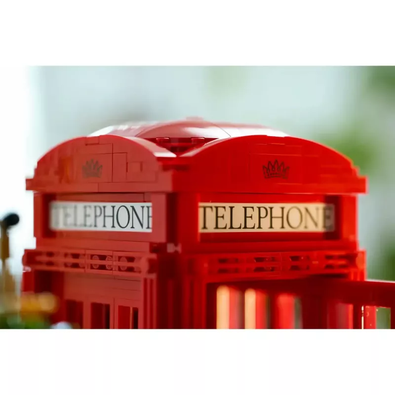 Construction toy LEGO Red London Telephone Box 21347 – modular collectible set, 1460 pieces, 18+