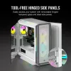 CORSAIR Mid-tower ATX Pc Case - Icue 5000t - RGB Tempered Glass - White