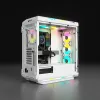 CORSAIR Mid-tower ATX Pc Case - Icue 5000t - RGB Tempered Glass - White