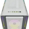 CORSAIR Mid-tower ATX Pc Case - Icue 5000t - RGB Tempered Glass - White