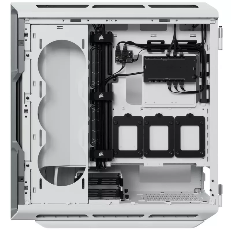 CORSAIR Mid-tower ATX Pc Case - Icue 5000t - RGB Tempered Glass - White