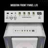 CORSAIR Mid-tower ATX Pc Case - Icue 5000t - RGB Tempered Glass - White