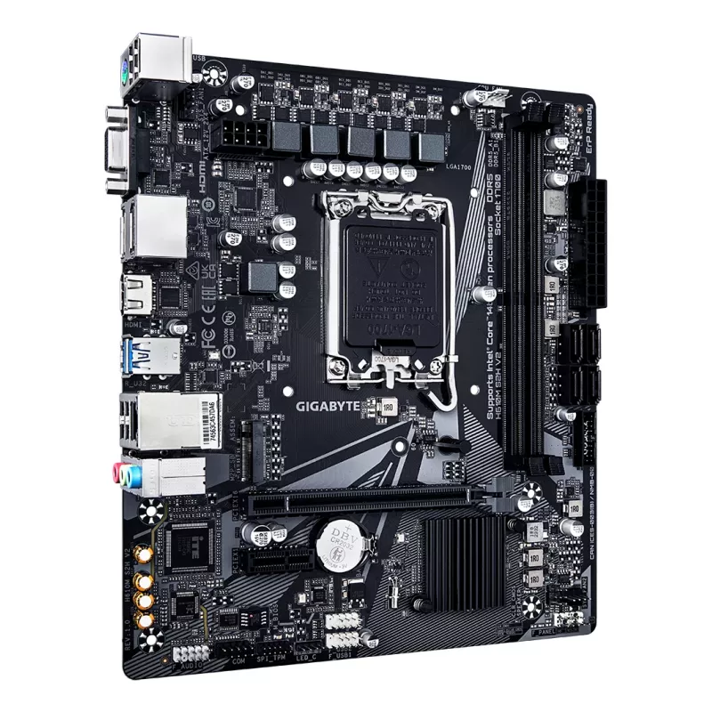 GIGABYTE H610M S2H V2 Motherboard - Supports Intel Core 14th CPUs, 4+1+1 Hybrid Phases Digital VRM, up to 5600MHz DDR5, 1xPCIe 3.0 M.2, GbE LAN, USB 3.2 Gen 1