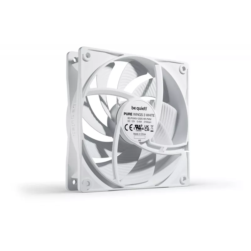 be quiet Pure Wings 3 120mm PWM high-speed White Computer case Fan 12 cm 1 pc(s)