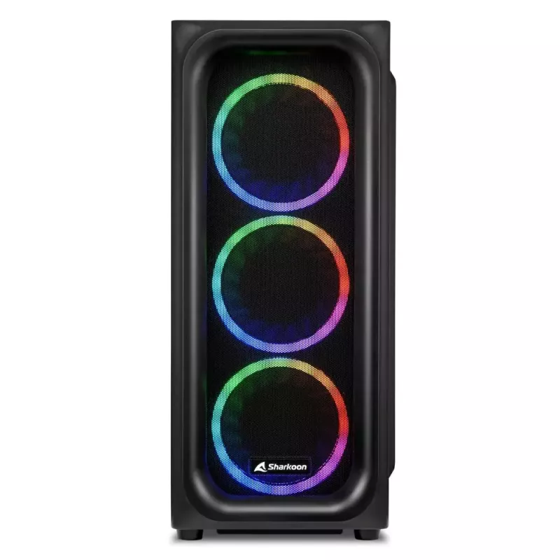 PC Case Sharkoon TK5M RGB ATX Desktop Black