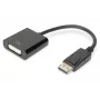 DIGITUS ASSMANN DisplayPort adapter cable, DP - DVI (24+5) M/F, 15cm w/interlock, DP 1.2 compatible, CE black