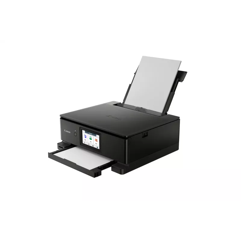 Canon PIXMA TS8750 Multifunction Wireless Inkjet Printer with 6-Ink System, Auto Duplex, 4.3 inch Touchscreen, Print Copy Scan, A4, Black
