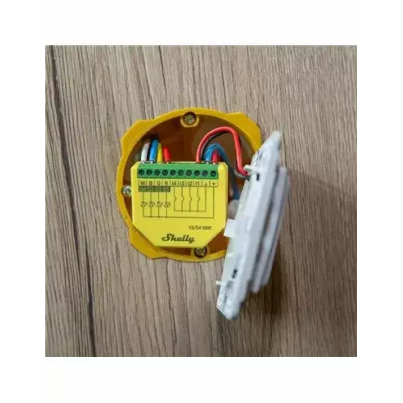 Shelly Plus RGBW PM Wireless Smart Light Green Yellow