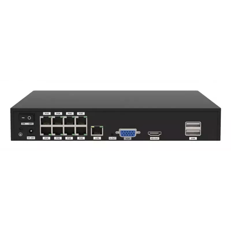Foscam FN9108E-B4-2T video surveillance kit Wired 8 channels HDD 2TB