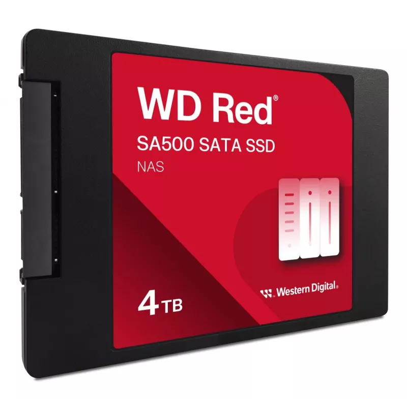 WESTERN DIGITAL SSD - WD Red SA500 - 4TB - SATA 6Gb/s - 2.5in/7mm (WDS400T2R0A)