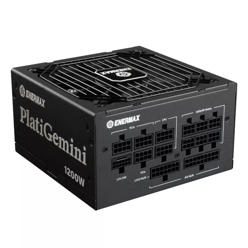 ENERMAX Power Supply Platigemini 1200 Watt 80 Plus Platinum Fully Modular ATX 3.1 & ATX12vo