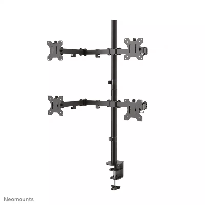Neomounts FPMA-D550D4BLACK Monitor arm 13-32 inch, Clamp/Grommet, 6 kg, 33 cm (13 inch), 81.3 cm (32 inch), 100 x 100 mm, Black
