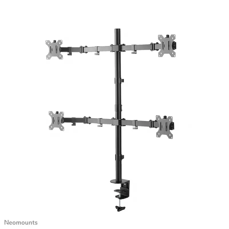 Neomounts FPMA-D550D4BLACK Monitor arm 13-32 inch, Clamp/Grommet, 6 kg, 33 cm (13 inch), 81.3 cm (32 inch), 100 x 100 mm, Black