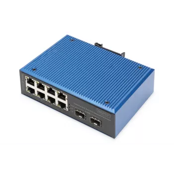 Unmanaged Switch DIGITUS DN-651147 8+2-Port Fast Ethernet PoE 1 Gbit/s