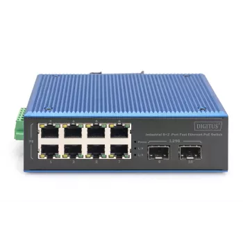 Unmanaged Switch DIGITUS DN-651147 8+2-Port Fast Ethernet PoE 1 Gbit/s