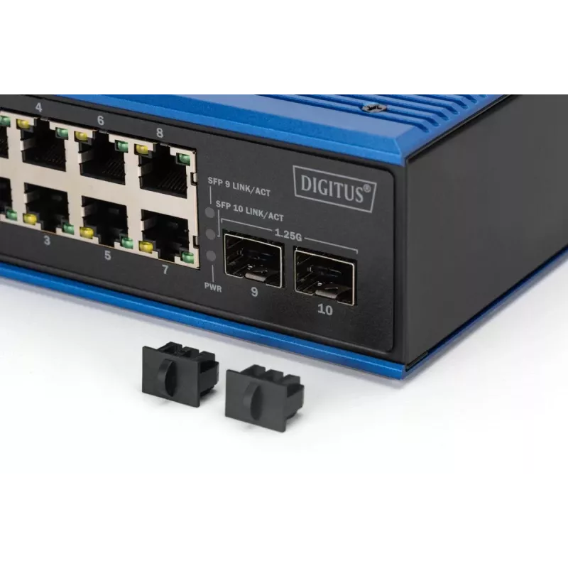 Unmanaged Switch DIGITUS DN-651150 8 Gigabit Ethernet Ports 2 SFP Modules