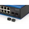 DIGITUS Industrial 8+2 -Port Gigabit Ethernet PoE Switch 8 Port GE PoE RJ45 2 GE SFP Port