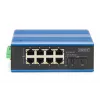 DIGITUS Industrial 8+2 -Port Gigabit Ethernet PoE Switch 8 Port GE PoE RJ45 2 GE SFP Port