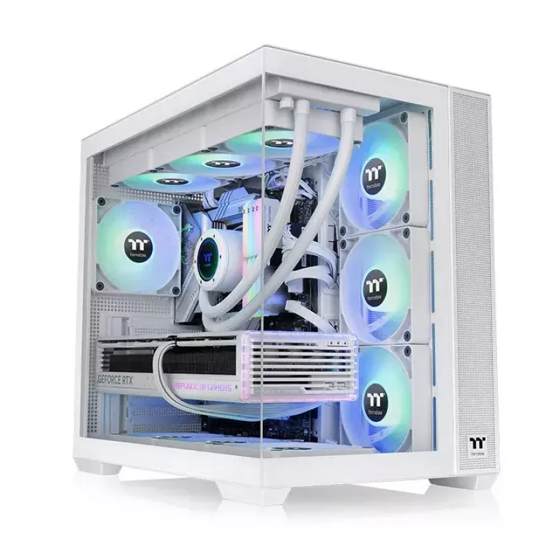 PC Case Thermaltake View 380 TG ARGB Snow Midi Tower White