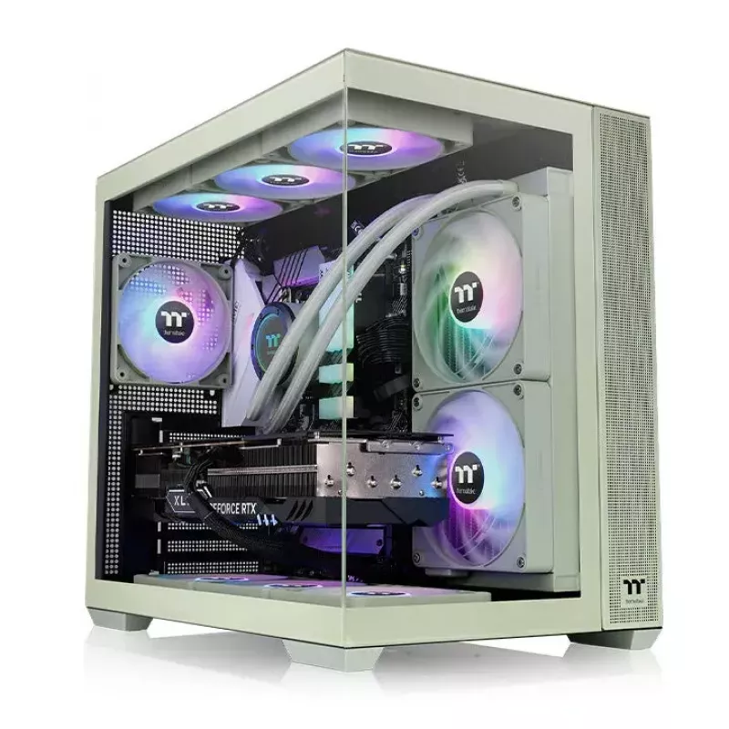 PC Case Thermaltake View 380 TG ARGB Midi Tower Green