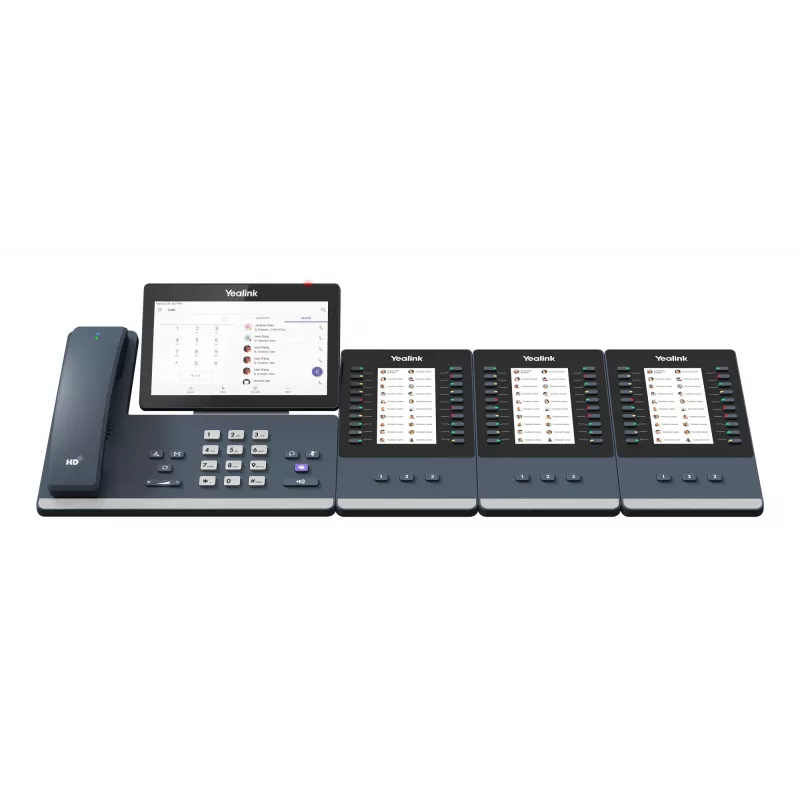 Yealink MP58-WH E2 Teams, IP Phone, Grey, Wired handset, LCD, 17.8 cm (7 inch), 1024 x 600 pixels