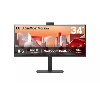 LG 34BA85QE-B computer monitor 86.4 cm (34 inch) 3440 x 1440 pixels Wide Quad HD LCD Black