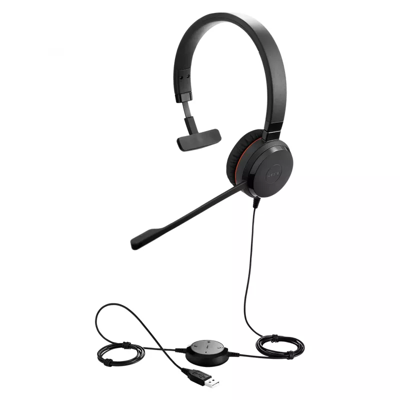 Jabra Evolve 20SE UC Mono, Wired, Office/Call center, 150 - 7000 Hz, 142 g, Headset, Black