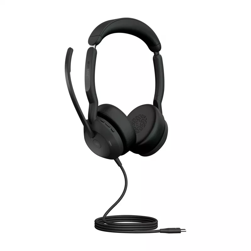 Jabra Evolve2 50 - USB-C MS Stereo, Wired, 20 - 20000 Hz, Office/Call center, 127 g, Headset, Black