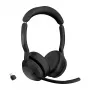 Jabra Evolve2 55 - Link380c UC Stereo, Wireless, Office/Call center, 20 - 20000 Hz, 130 g, Headset, Black