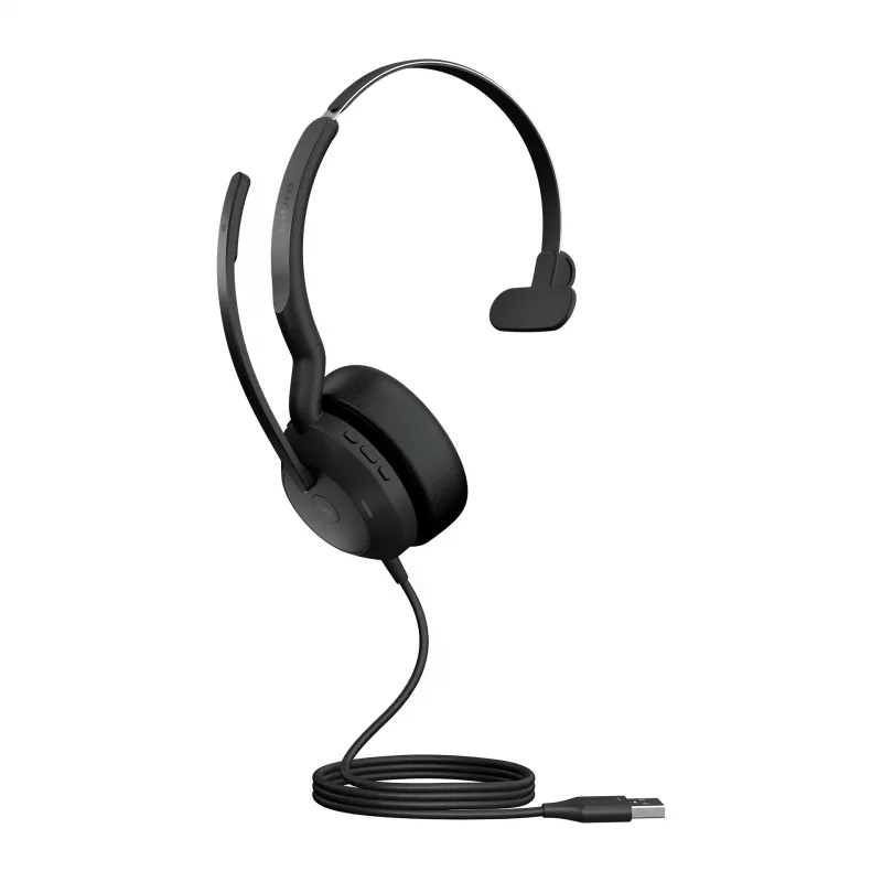 Jabra Evolve2 50 - USB-A MS Mono, Wired, 20 - 20000 Hz, Office/Call center, 127 g, Headset, Black
